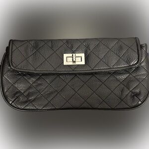 Black Quilted Clutch Bag